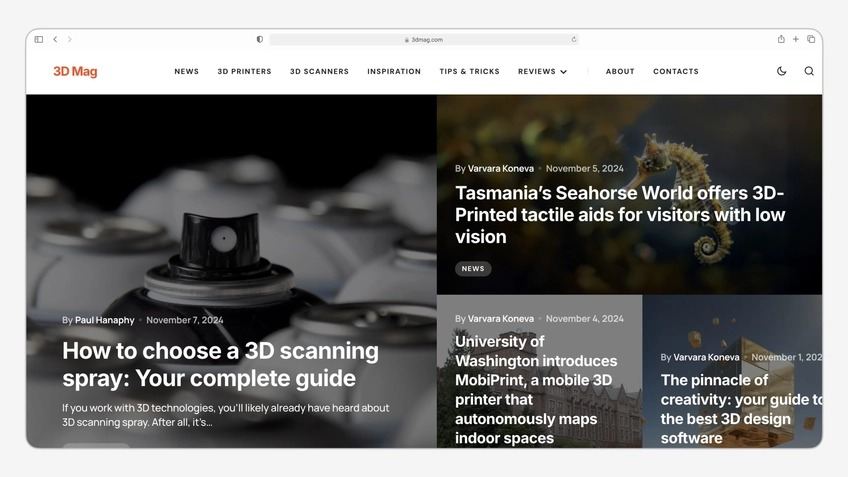 ขอแนะนำ 3D Mag: วิธีใหม่ในการค้นพบเทคโนโลยี 3D ใหม่ล่าสุด