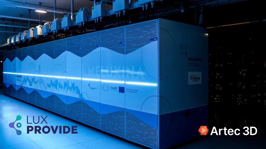 Artec 3D เร่งการวิจัยและพัฒนาการเรียนรู้ของเครื่องจักรด้วยซูเปอร์คอมพิวเตอร์ MeluXina ของ LuxProvide