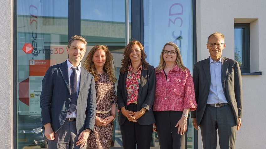 ผู้นำสหภาพยุโรปเยี่ยมชมโรงงานผลิตที่ทันสมัยของ Artec 3D ในลักเซมเบิร์ก