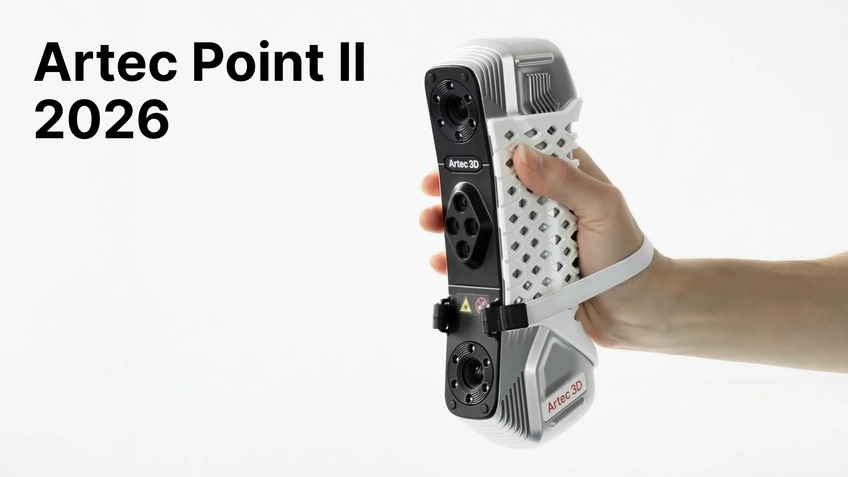 Artec 3D เปิดตัว Artec Point II เลเซอร์สแกนเนอร์ระดับมาตรวิทยา (metrology-grade) รุ่นใหม่ล่าสุด