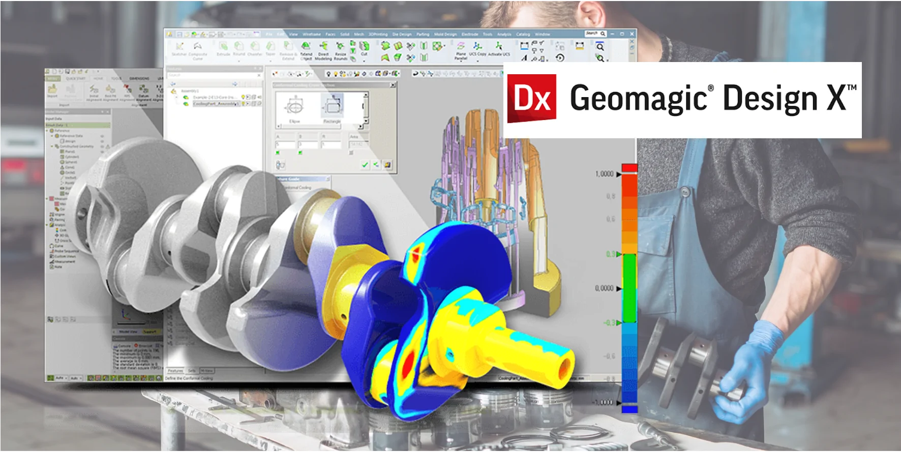 สร้างแบบจำลอง 3D ตามประวัติ
พร้อมความสามารถในการสร้างแบบจำลองที่แข็งแกร่ง