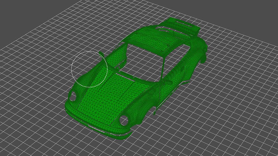 วิธีแบ่งพื้นผิวของวัตถุโดยใช้ฟังก์ชันระบายสีของ KeyShot10