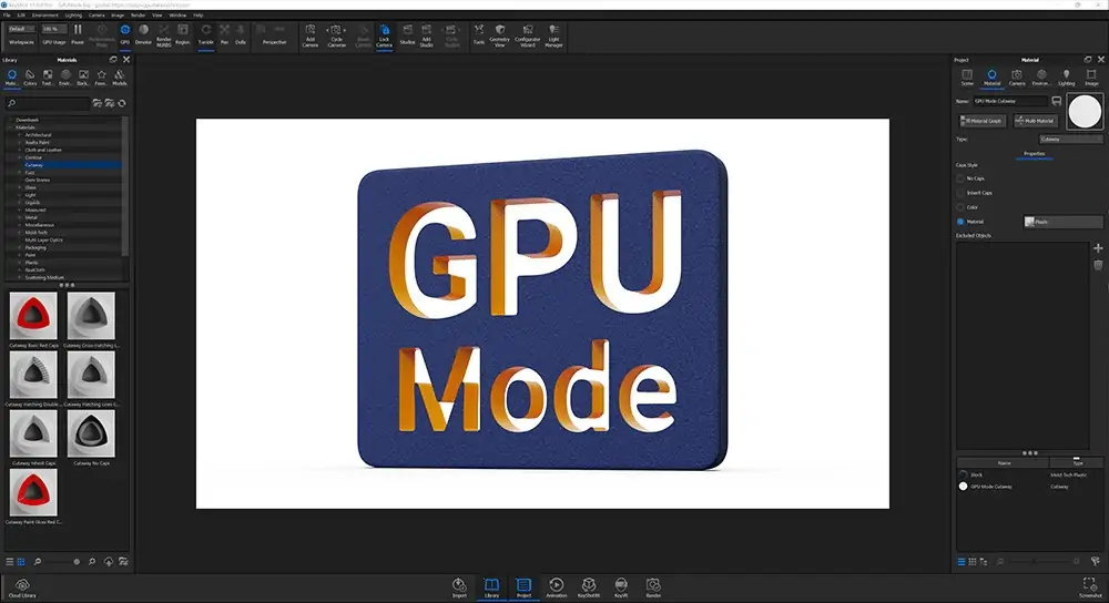 GPU Cut Material