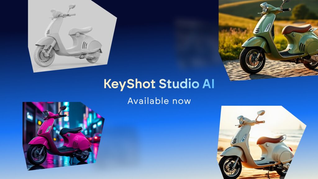 AI มาถึงแล้ว: ยินดีต้อนรับสู่ KeyShot Studio รุ่นถัดไป