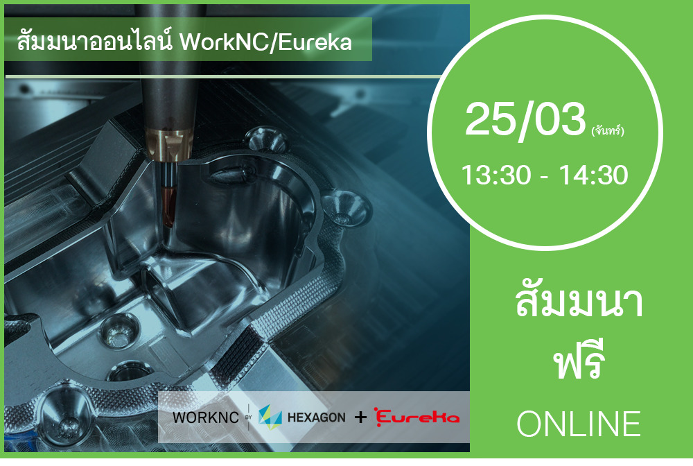 25/03 (วันจันทร์) 13:30-14:30│สัมมนาออนไลน์ WorkNC/Eureka