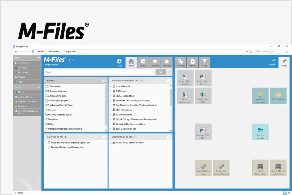 เครื่องมือจัดการไฟล์ Metabase<br>「M-Files」