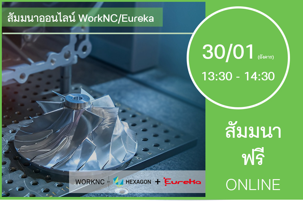 30/01 (วันอังคาร) 13:30-14:30│สัมมนาออนไลน์ WorkNC/Eureka