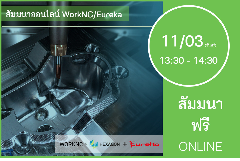 11/03 (วันจันทร์) 13:30-14:30│สัมมนาออนไลน์ WorkNC/Eureka